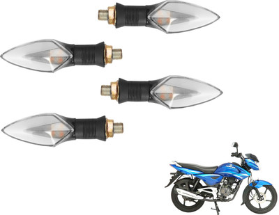 MOCKHE Front, Rear LED Indicator Light for Bajaj XCD 135cc(Yellow, Red)