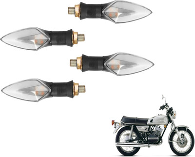 MOCKHE Front, Rear LED Indicator Light for Yamaha RD 350(Yellow, Red)