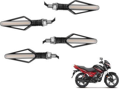 MOCKHE Front, Rear LED Indicator Light for Hero Glamour(Yellow, Red)