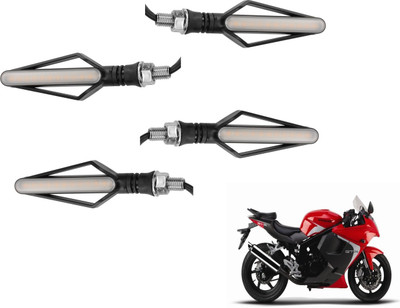 MOCKHE Front, Rear LED Indicator Light for Hyosung GT250R(Yellow, Red)