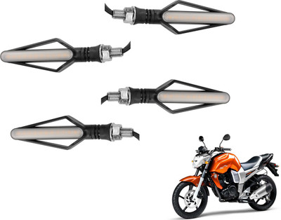 MOCKHE Front, Rear LED Indicator Light for Yamaha FZ16(Yellow, Red)