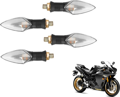 MOCKHE Front, Rear LED Indicator Light for Yamaha YZF R1(Yellow, Red)