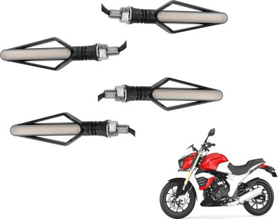 MOCKHE Front, Rear LED Indicator Light for Mahindra Mojo(Yellow, Red)