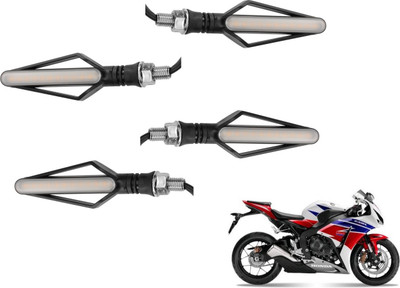 MOCKHE Front, Rear LED Indicator Light for Honda CBR(Yellow, Red)
