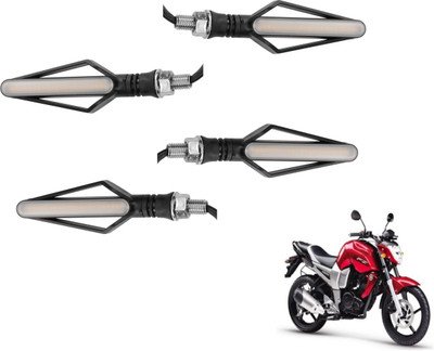 MOCKHE Front, Rear LED Indicator Light for Yamaha FZ(Yellow, Red)