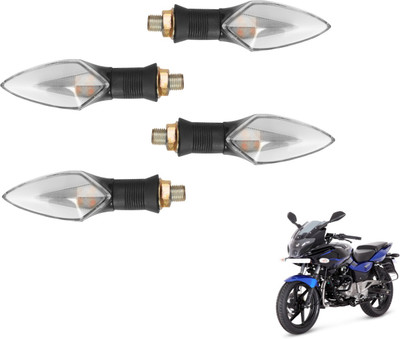 MOCKHE Front, Rear LED Indicator Light for Bajaj Pulsar 220(Yellow, Red)