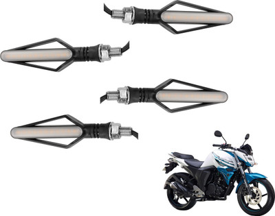 MOCKHE Front, Rear LED Indicator Light for Yamaha FZ S(Yellow, Red)