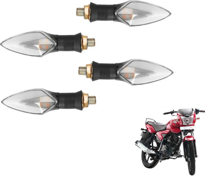 MOCKHE Front, Rear LED Indicator Light for TVS Jive(Yellow, Red)