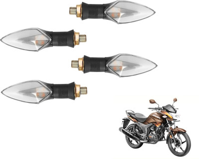 MOCKHE Front, Rear LED Indicator Light for Hero Hunk(Yellow, Red)