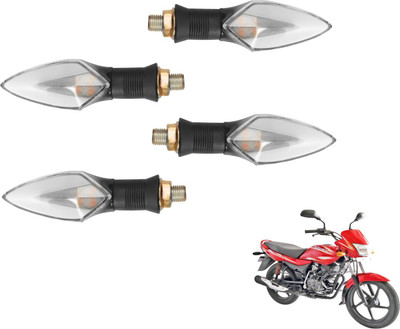MOCKHE Front, Rear LED Indicator Light for Bajaj Platina 100 DTS-i(Yellow, Red)