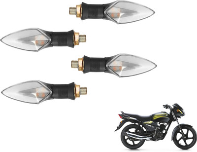 MOCKHE Front, Rear LED Indicator Light for TVS Star City(Yellow, Red)