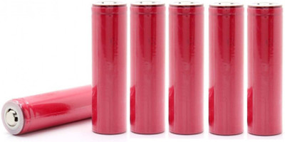 Schrodinger 90068 Pink 18650 Button Top Rechargeable battery 6pcs/Order 2000mah 3.7V (not AA not AAA) Battery(Pack of 6)