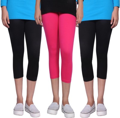 Tanunni Women Black, Pink Capri