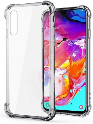 DSCASE Back Cover for Samsung Galaxy A70(Transparent, Shock Proof, Silicon, Pack of: 1)