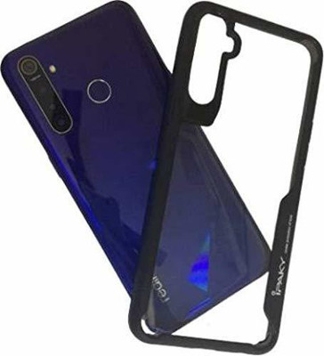 KARWAN Back Cover for Realme 5 Realme 5s Realme 5iBlack Transparent Shock Proof