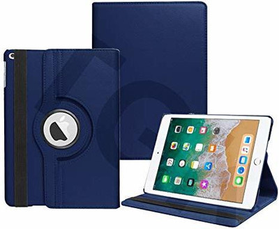 TGK Book Cover for Apple iPad 9.7 inch (2018) 6th Generation A1893, A1954 Rotating Stand Smart Flip Case(Blue, Cases with Holder)