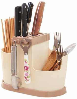 Rixim Empty Cutlery Holder Case(beige  Holds 15 Pieces)