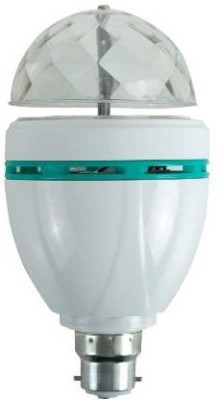 Glamezone gb 360 Degree LED Crystal Rotating Bulb Magic Disco LED Light Single Disco Ball(Ball Diameter: 7 cm)