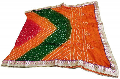 Khatushyam Creations Silk Blend Printed, Embellished Women Dupatta