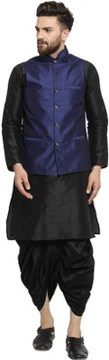 Royal Kurta Men Kurta Dhoti Pant Ethnic Jacket Set