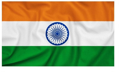 UNIQ India Rectangle Table Miniature Flag(Polyester)