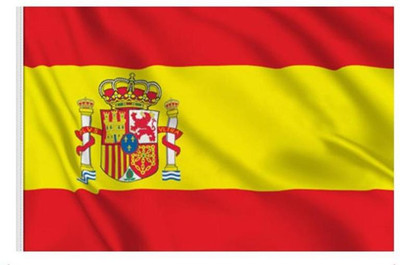 UNIQ Spain Rectangle Table Miniature Flag(Polyester)