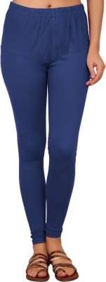 A4S Churidar  Western Wear Legging(Blue, Self Design)