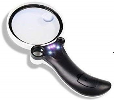 pullox Magni-004 2.5X 4.5X25X 55X Reading Magnifiers(White)