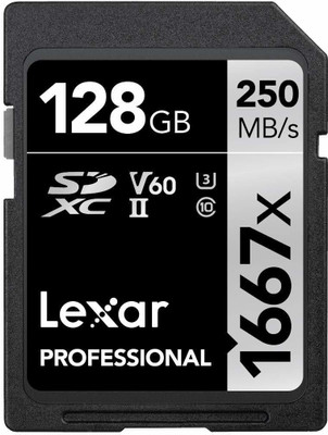 Lexar CLASS 10 128 GB SDXC Class 2 250 MB/s  Memory Card