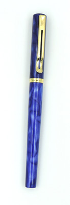 Epraiser Brass Made of Glossy Finish Indigo Color Body with Gold Parts Luxurious Designer Roller Ball Pen(Ink Color - Blue)