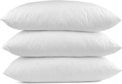 Changers Polyester Fibre Solid Sleeping Pillow Pack of 3(White)