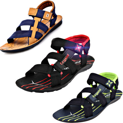 Calcados Men Tan Sandals