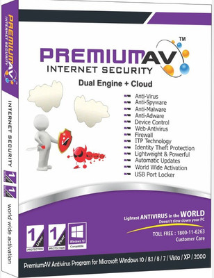 PREMIUMAV Internet Security 1 User 1 Year(CD/DVD)