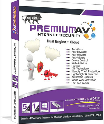 PREMIUMAV Internet Security 1 User 1 Year(Voucher)