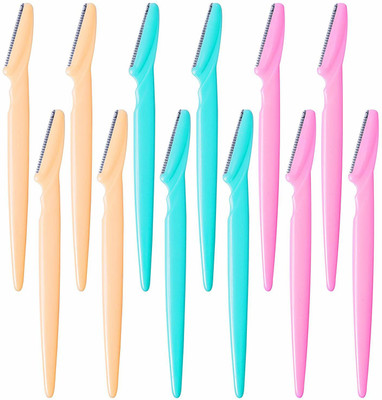 Planetone EYEBROW RAZOR 4 PACK 4 X 3 = 12 PIECES MULTI PURPOSE USE, Women(Pack of 3)