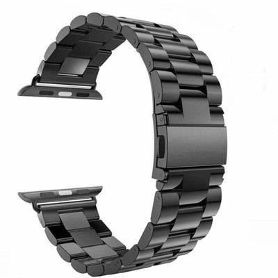 CHG Ultra Luxury Stainless Steel Solid Metal Chain Strap 42mm / 44mm Band for iWatch Series 5/ Series 4/ Series 3/ Series 2/Series 1,( Jet Black) WATCH NOT INCLUDED Smart Watch Strap(Black) CHG Ultra Luxury Stainless Steel Solid Metal Chain Strap 42mm / 44mm Band for iWatch Series 5/ Series 4/ Series 3/ Series 2/Series 1,( Jet Black) WATCH NOT INCLUDED Smart Watch Strap(Black)