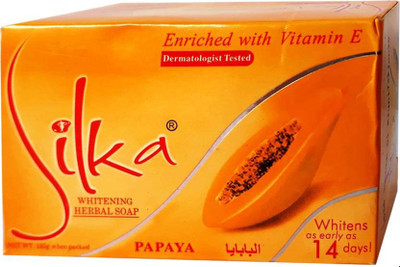 SILKA Papaya Herbal Soap For Anti Pigmentation(Pack Of 2)(2 x 135 g)