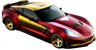 DivineDesigns 41 cm Red Car Sticker Self Adhesive Sticker(Pack of 1)