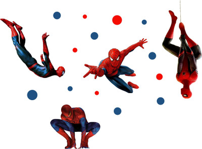 DivineDesigns 56 cm Spiders Man Sticker Self Adhesive Sticker(Pack of 1)