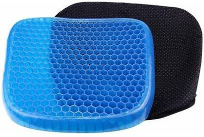 PRATYANG Egg Sitting Gel Flex Cushion Seat Hip Support Back / Lumbar Support(Blue)