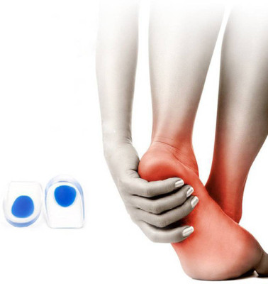Classic deal Gel Heel cups Silicon Heel Pad for Heel Ankle Pain Heel Support(Multicolor)