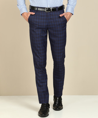John Players Skinny Fit Men Blue Trousers