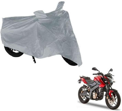 cinex Waterproof Two Wheeler Cover for Bajaj(Pulsar 200 NS DTS-i, Silver)