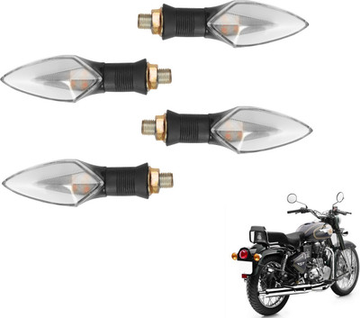 MOCKHE Front, Rear LED Indicator Light for Royal Enfield(Yellow, Red)