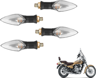 MOCKHE Front, Rear LED Indicator Light for Bajaj Avenger 220(Yellow, Red)