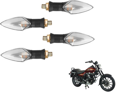 MOCKHE Front, Rear LED Indicator Light for Bajaj Avenger 150(Yellow, Red)