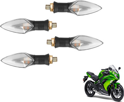 MOCKHE Front, Rear LED Indicator Light for Kawasaki Ninja(Yellow, Red)