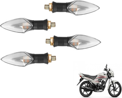 MOCKHE Front, Rear LED Indicator Light for Honda Dream Neo(Yellow, Red)