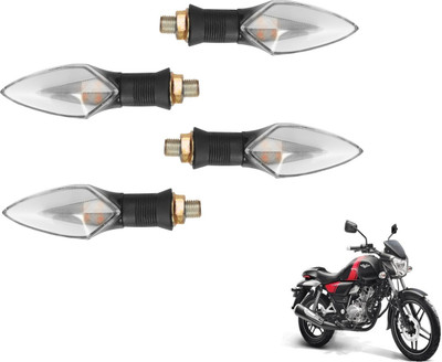 MOCKHE Front, Rear LED Indicator Light for Bajaj V 150(Yellow, Red)