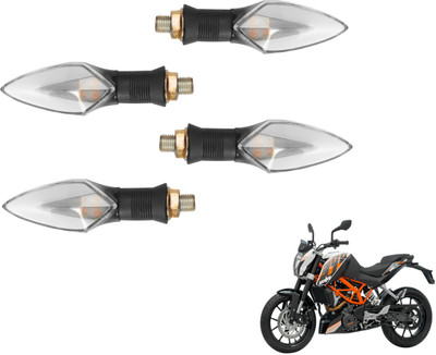 MOCKHE Front, Rear LED Indicator Light for KTM Duke 390(Yellow, Red)